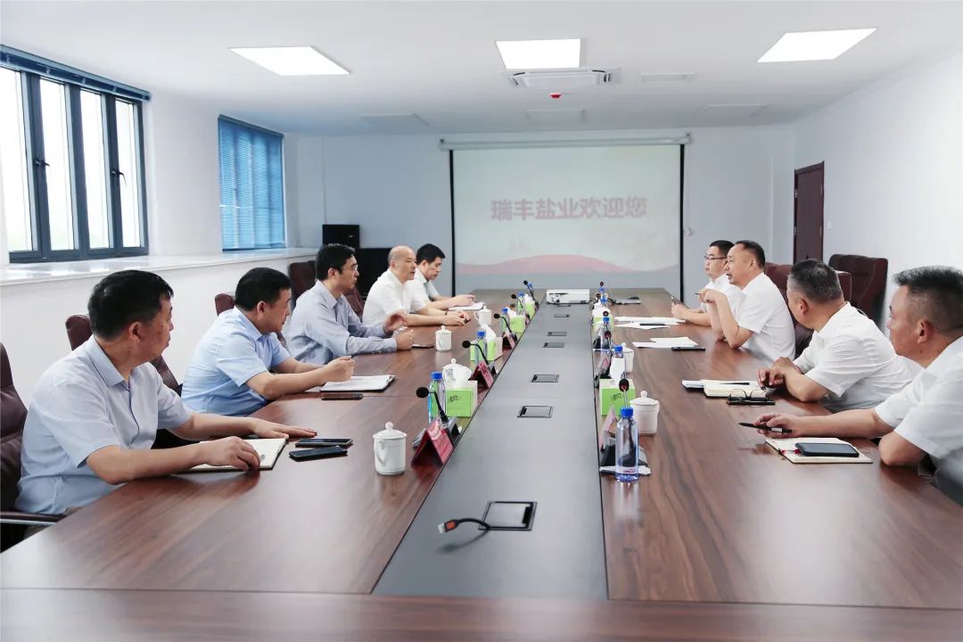 ug环球集团党委书记、董事长章朝阳赴瑞丰盐业公司 徐州盐业公司调研